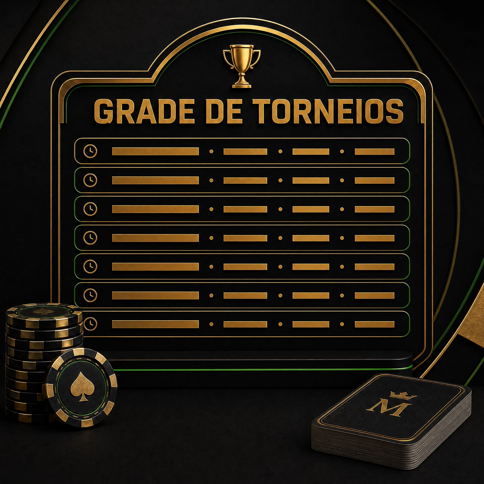 Grade de torneios Poker Marotto